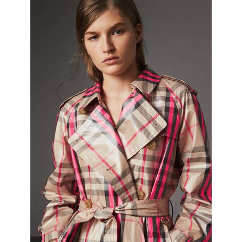 burberry taffeta trench coat pink|burberry trench coat.